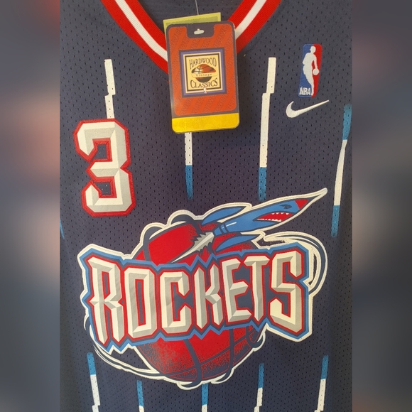 NWT New Rare Vtg Nike Hardwood Classics NBA Houston Rockets Steve Francis Jersey - Picture 8 of 12